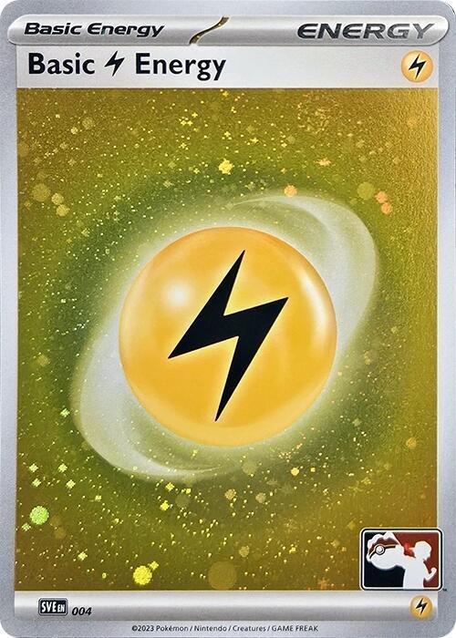Scarlet & Violet Energy Basic Lightning Energy [Prize-Pack-Cosmos-Holo] Pokémon card